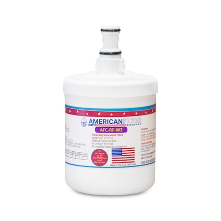 American Filter Co AFC Brand AFC-RF-W2, Compatible to Whirlpool 469002 Refrigerator Water Filters (1PK) Made by AFC 0469002-AFC-RF-W2-1-69093